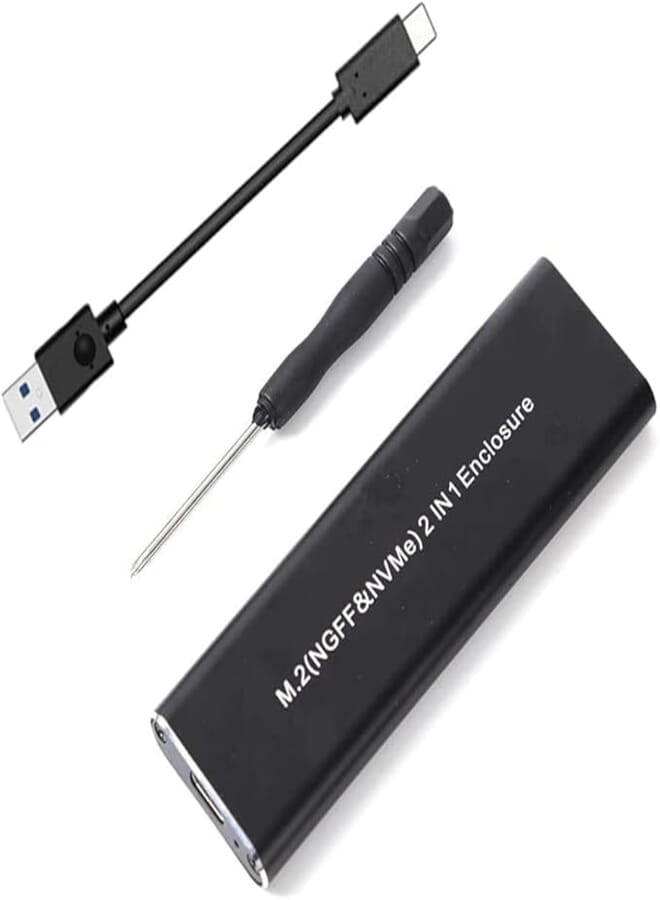 Tobo M.2 NVME to USB 3.1 Type-C GEN2 10GBPS Enclosure PCI-E SSD Hard Disk External Drive Box M-Key SSD to USB-C Adapter